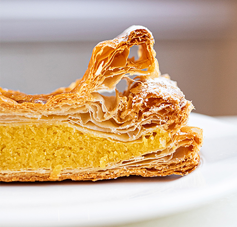 flaky layered french pastry