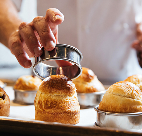pastry prep in the kitchen