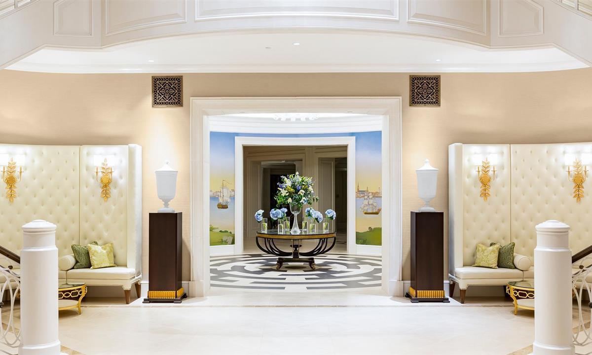 Hotel lobby view