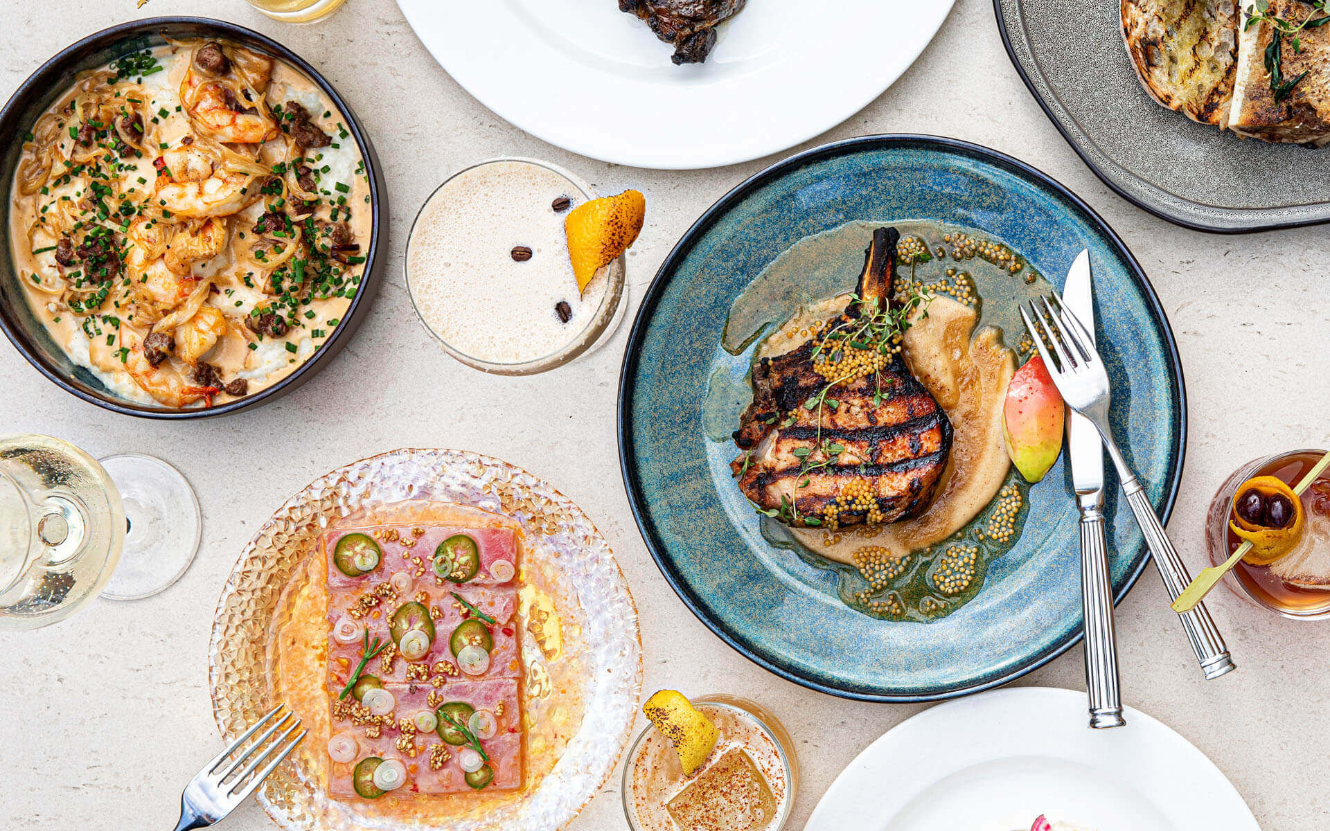 An assortment of dishes